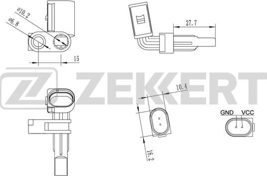 Zekkert SE-6026 - Devējs, Riteņu griešanās ātrums ps1.lv