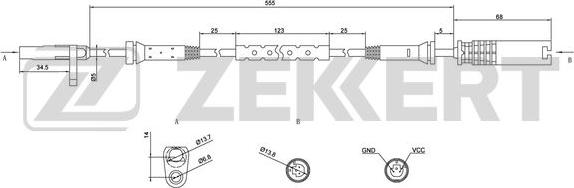 Zekkert SE-6071 - Devējs, Riteņu griešanās ātrums ps1.lv