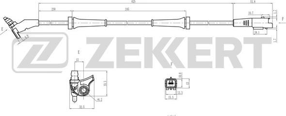 Zekkert SE-6195 - Devējs, Riteņu griešanās ātrums ps1.lv