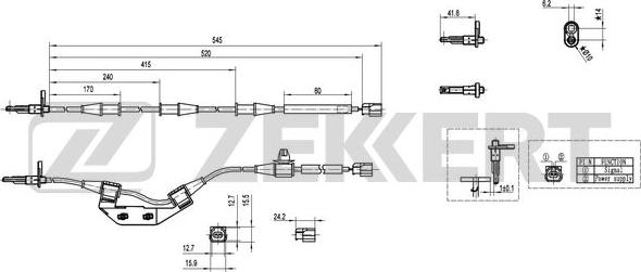 Zekkert SE-6151 - Devējs, Riteņu griešanās ātrums ps1.lv