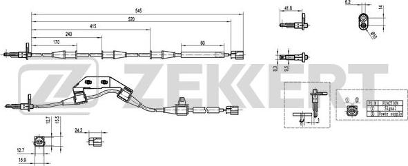 Zekkert SE-6152 - Devējs, Riteņu griešanās ātrums ps1.lv