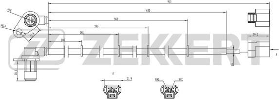 Zekkert SE-6166 - Devējs, Riteņu griešanās ātrums ps1.lv