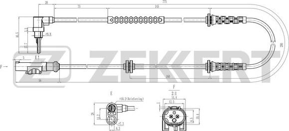 Zekkert SE-6189 - Devējs, Riteņu griešanās ātrums ps1.lv