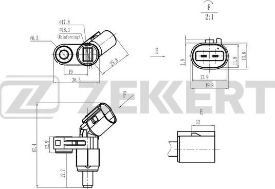 Zekkert SE-6181 - Devējs, Riteņu griešanās ātrums ps1.lv