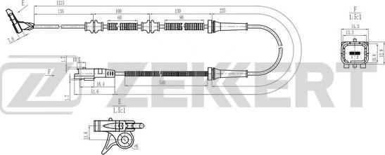 Zekkert SE-6241 - Devējs, Riteņu griešanās ātrums ps1.lv