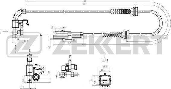 Zekkert SE-6219 - Devējs, Riteņu griešanās ātrums ps1.lv