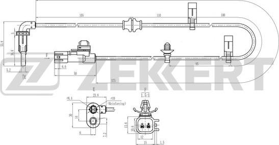 Zekkert SE-6214 - Devējs, Riteņu griešanās ātrums ps1.lv