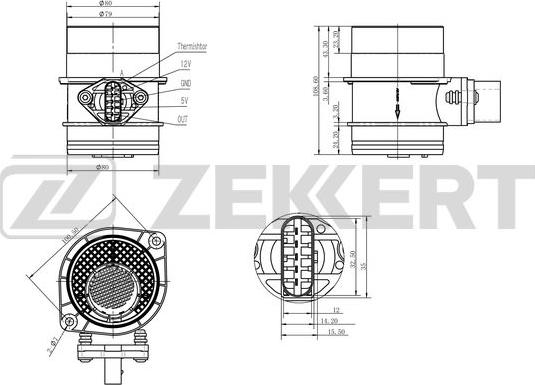 Zekkert SE-1019 - Gaisa masas mērītājs ps1.lv