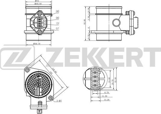 Zekkert SE-1014 - Gaisa masas mērītājs ps1.lv