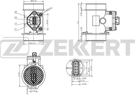 Zekkert SE-1020 - Gaisa masas mērītājs ps1.lv