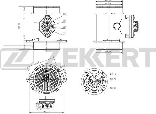 Zekkert SE-1023 - Gaisa masas mērītājs ps1.lv