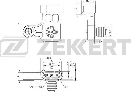 Zekkert SE-2008 - Gaisa masas mērītājs ps1.lv