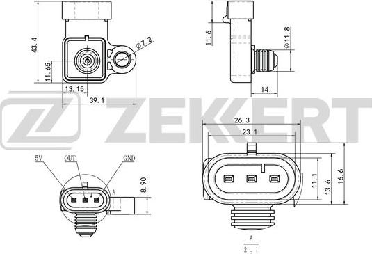 Zekkert SE-2025 - Gaisa masas mērītājs ps1.lv