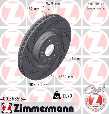 Zimmermann 400.3685.54 - Bremžu diski ps1.lv