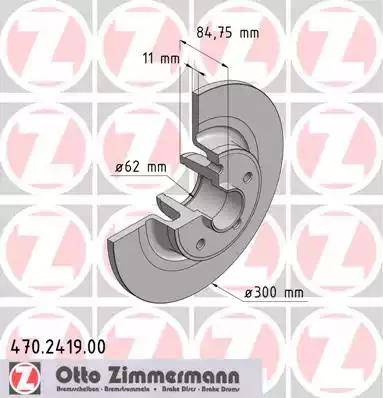 Zimmermann 470.2419.00 - Bremžu diski ps1.lv