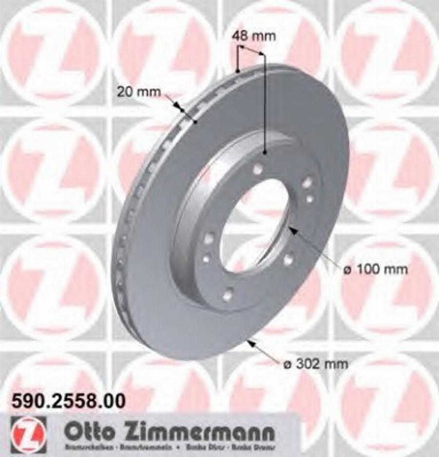 Zimmermann 590255800 - Bremžu diski ps1.lv