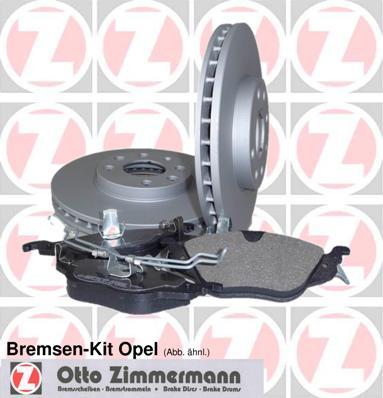 Zimmermann 640.4202.00 - Bremžu komplekts, Disku bremzes ps1.lv