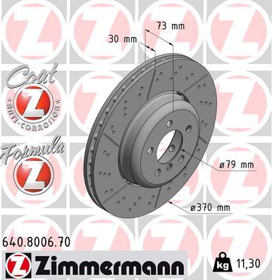 Zimmermann 640.8006.70 - Bremžu diski ps1.lv