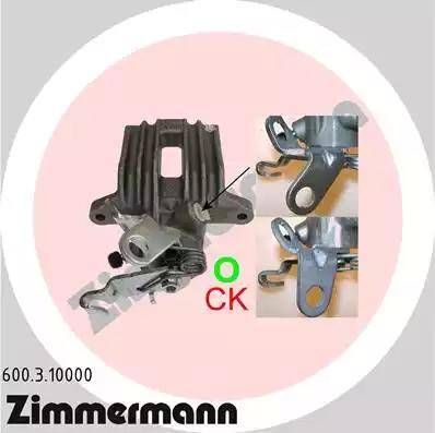 Zimmermann 600.3.10000 - Bremžu suports ps1.lv