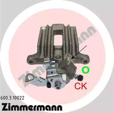 Zimmermann 600.3.10022 - Bremžu suports ps1.lv