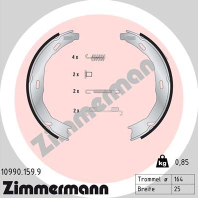 Zimmermann 10990.159.9 - Bremžu loku kompl., Stāvbremze ps1.lv