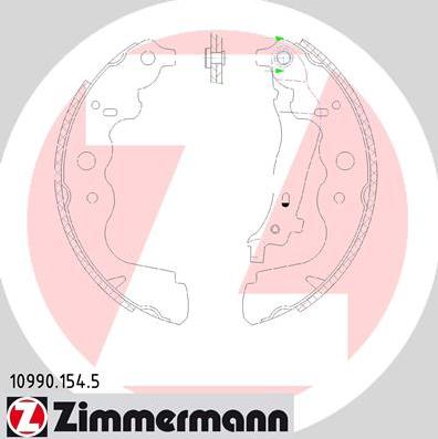 Zimmermann 10990.154.5 - Bremžu loku komplekts ps1.lv