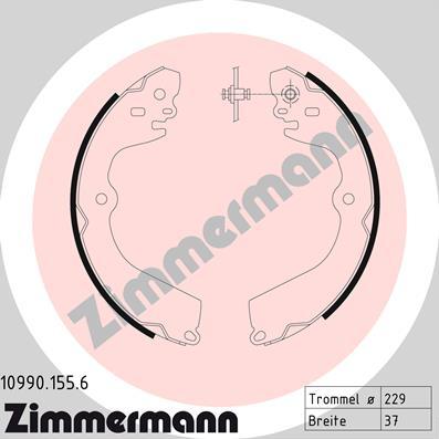 Zimmermann 10990.155.6 - Bremžu loku kompl., Stāvbremze ps1.lv