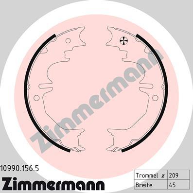 Zimmermann 10990.156.5 - Bremžu loku kompl., Stāvbremze ps1.lv