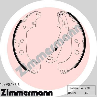 Zimmermann 10990.156.6 - Bremžu loku komplekts ps1.lv