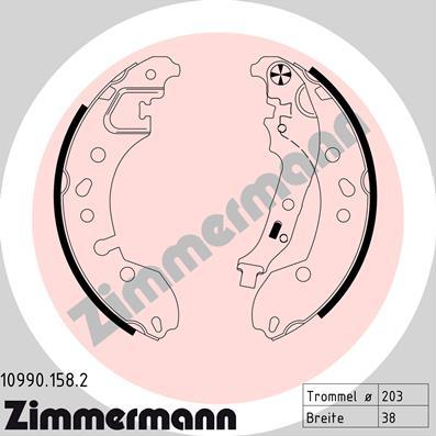 Zimmermann 10990.158.2 - Bremžu loku komplekts ps1.lv