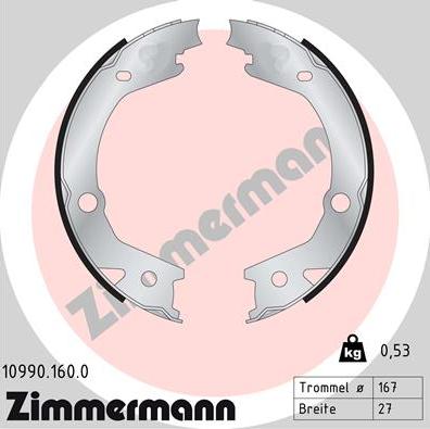 Zimmermann 10990.160.0 - Bremžu loku kompl., Stāvbremze ps1.lv