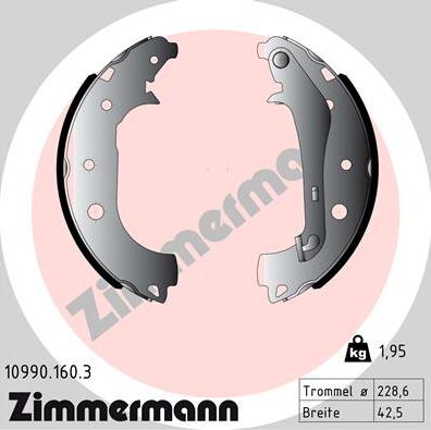 Zimmermann 10990.160.3 - Bremžu loku komplekts ps1.lv