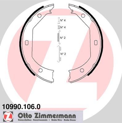 Zimmermann 10990.106.0 - Bremžu loku kompl., Stāvbremze ps1.lv