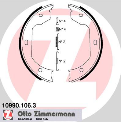 Zimmermann 10990.106.3 - Bremžu loku kompl., Stāvbremze ps1.lv