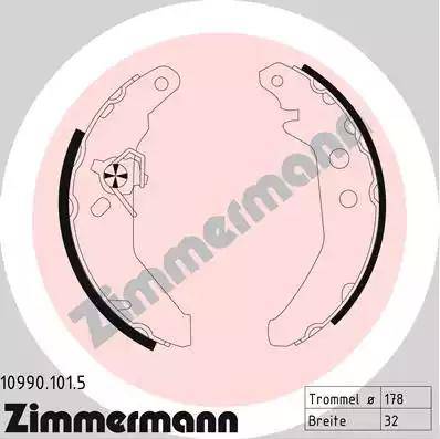 Zimmermann 10990.101.5 - Bremžu loku komplekts ps1.lv