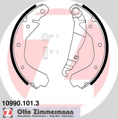 Zimmermann 10990.101.3 - Bremžu loku komplekts ps1.lv