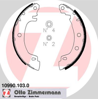 Zimmermann 10990.103.0 - Bremžu loku komplekts ps1.lv