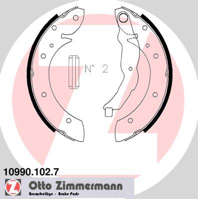 Zimmermann 10990.102.7 - Bremžu loku komplekts ps1.lv