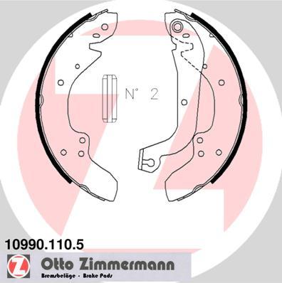 Zimmermann 10990.110.5 - Bremžu loku komplekts ps1.lv