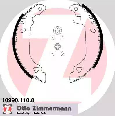 Zimmermann 10990.110.8 - Bremžu loku komplekts ps1.lv