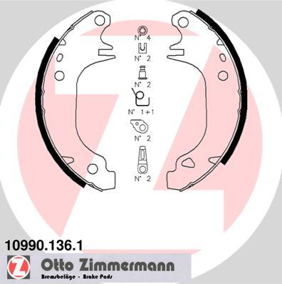 Zimmermann 10990.136.1 - Bremžu loku komplekts ps1.lv