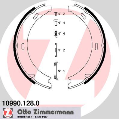 Zimmermann 10990.128.0 - Bremžu loku kompl., Stāvbremze ps1.lv