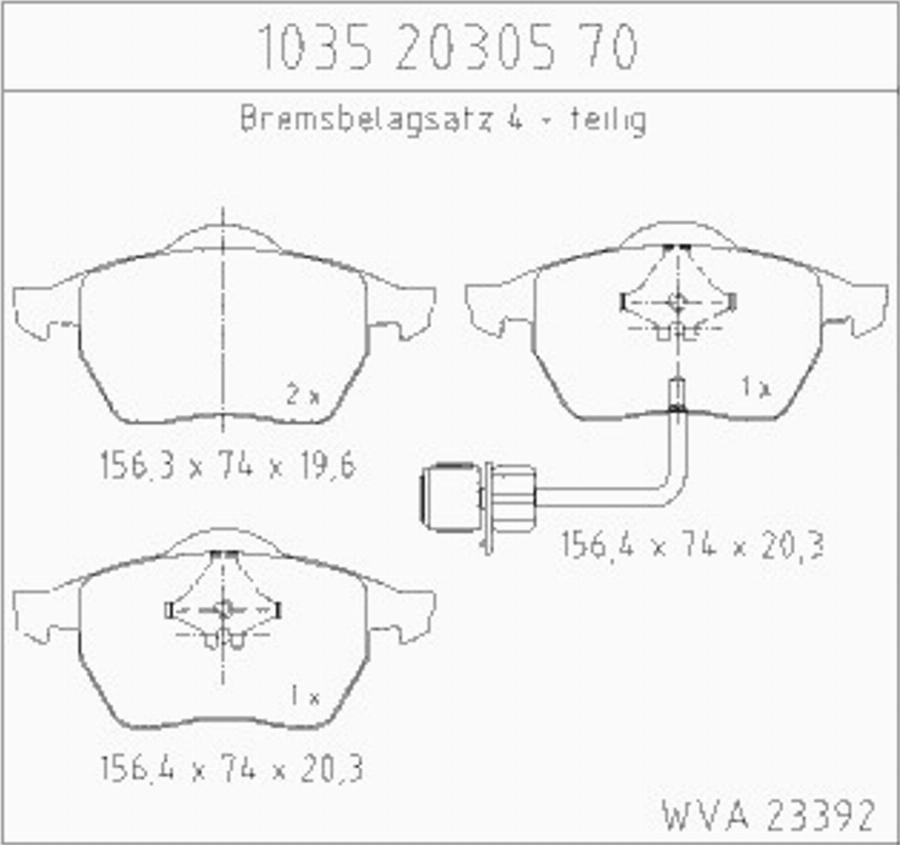 Zimmermann 10352030570 - Bremžu uzliku kompl., Disku bremzes ps1.lv