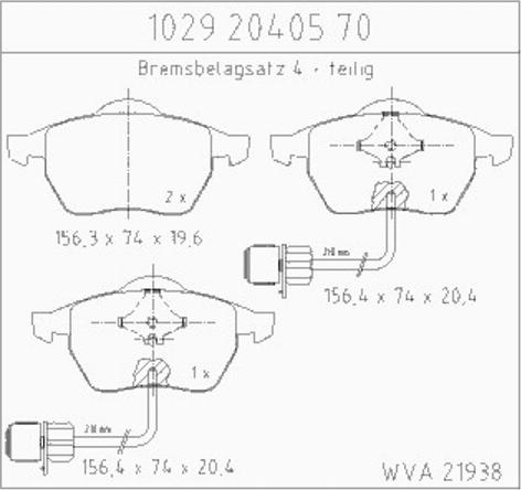 Zimmermann 10292040570 - Bremžu uzliku kompl., Disku bremzes ps1.lv