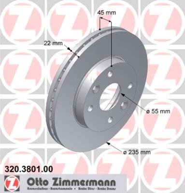 Zimmermann 320.3801.00 - Bremžu diski ps1.lv