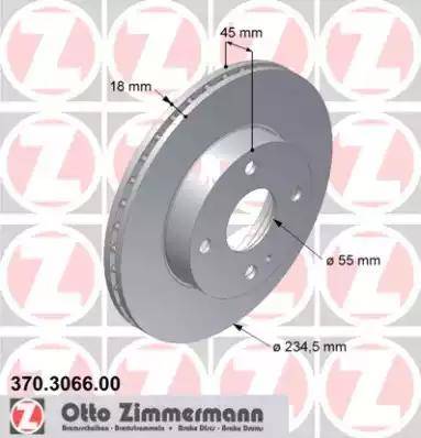 Zimmermann 370.3066.00 - Bremžu diski ps1.lv