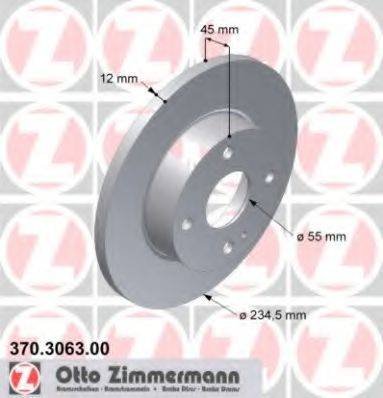 Zimmermann 370.3063.00 - Bremžu diski ps1.lv