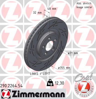 Zimmermann 290.2264.54 - Bremžu diski ps1.lv