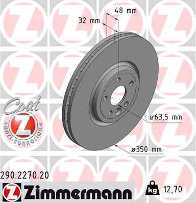 Zimmermann 290.2270.20 - Bremžu diski ps1.lv