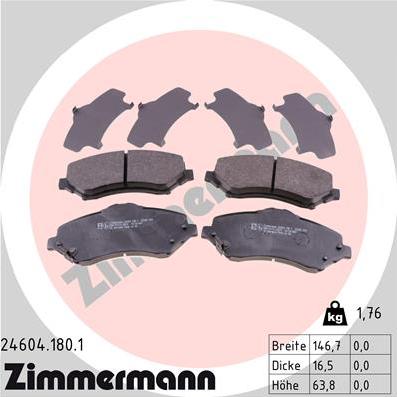 Zimmermann 24604.180.1 - Bremžu uzliku kompl., Disku bremzes ps1.lv